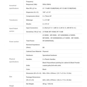 Beta3 SLA12H, 5-Transducer 3-Way Full Range Speaker - Image 4